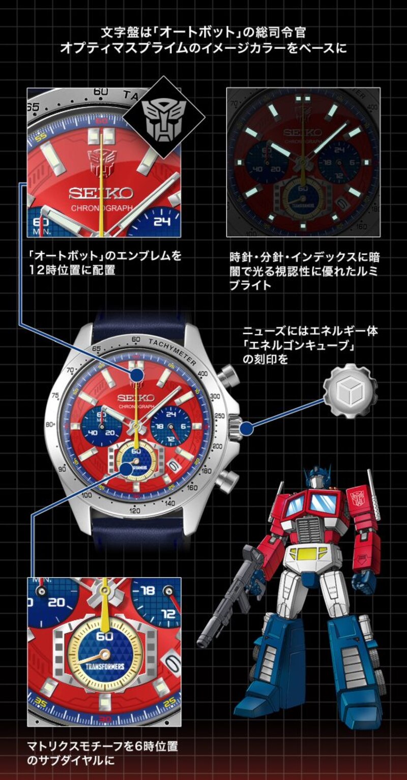 Limited Edition Transformers x Seiko G1 Transformers Autobot Watch